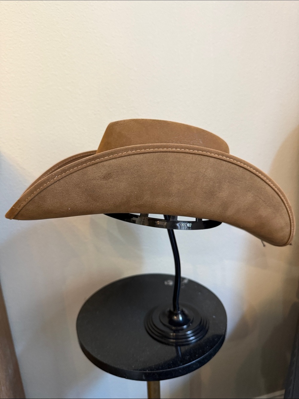 Handmade with love not perfection Western Cowboy Hat with Turquoise Bead M/L - Picture 2 of 8